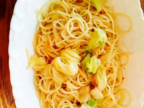 桜海老とキャベツのパスタ